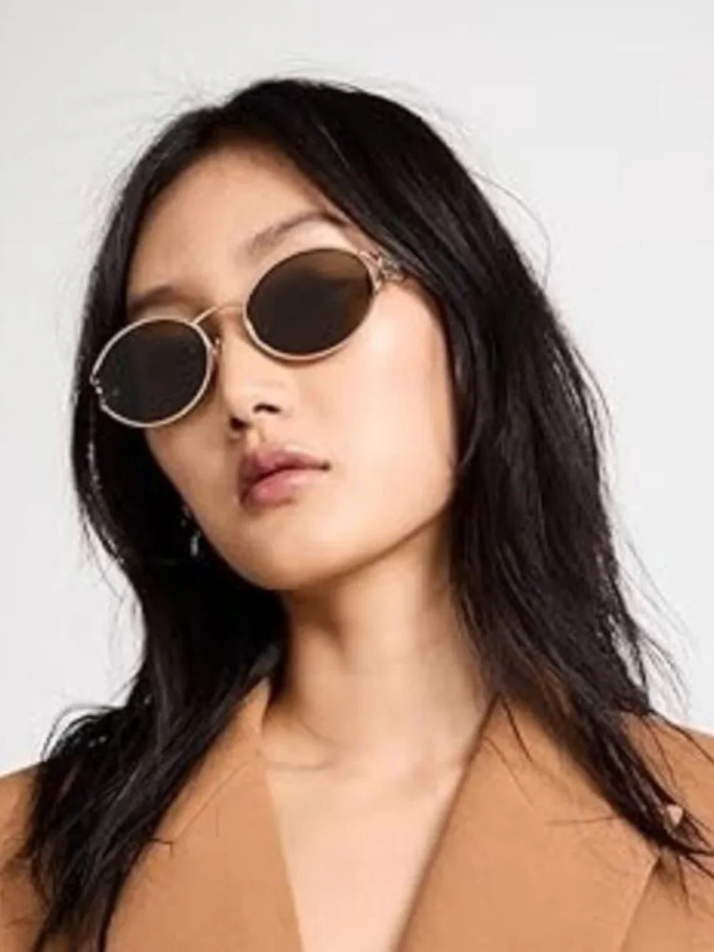 Miu Miu Gold Frame Sunglasses with Olive Lenses and Tortoiseshell Temples